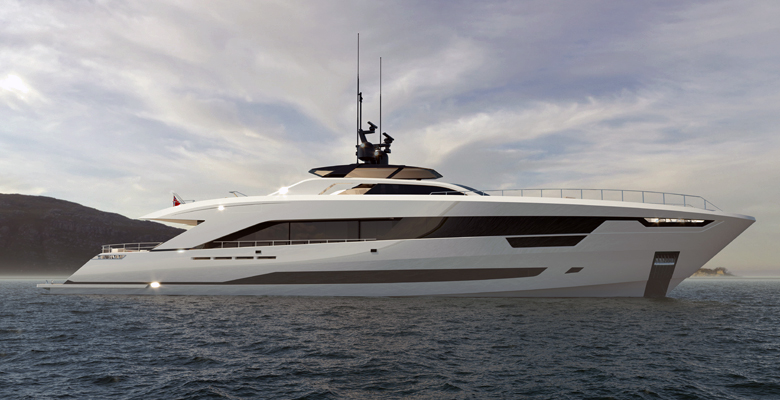 the Alia Yachts 43-meter RPH yacht project
