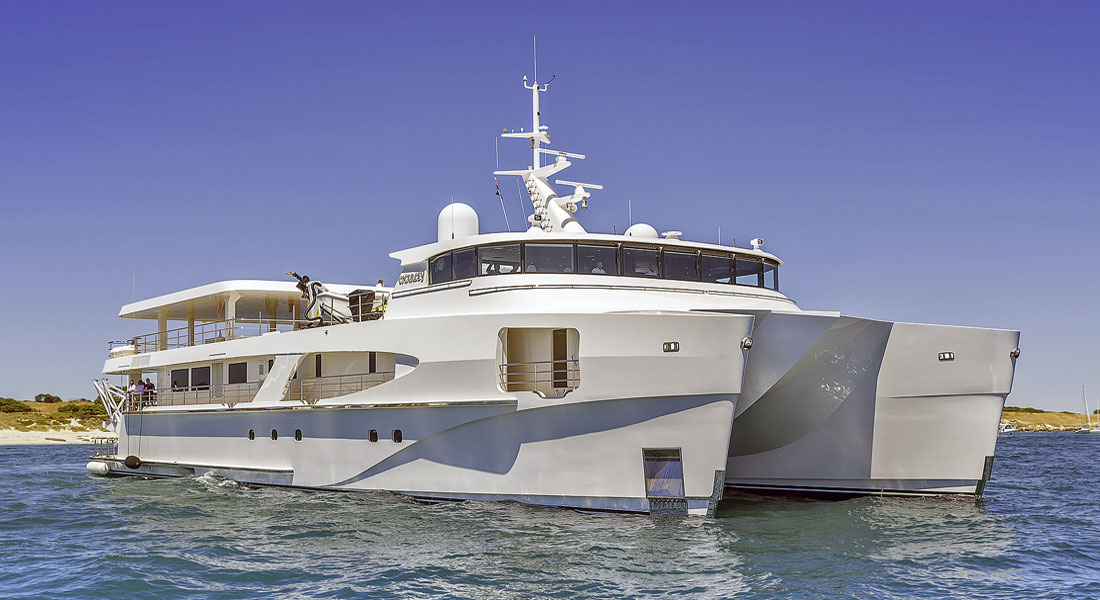 Charley Echo Yachts; a new catamaran Yacht Support Vessel signed in 2020 will have a similar superyacht profile