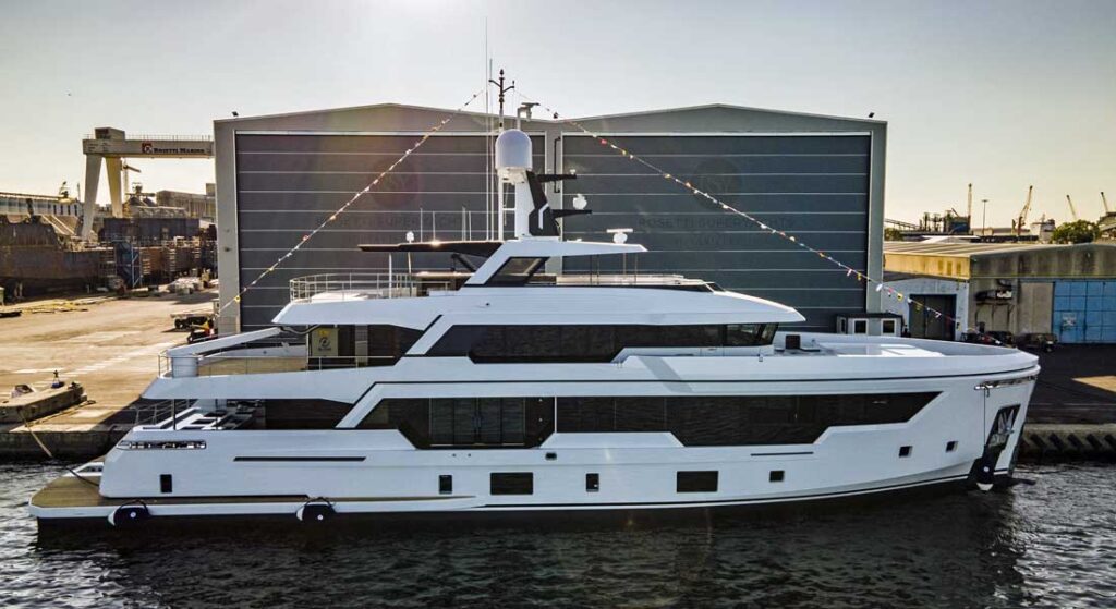 Rosetti Superyachts' first launch is the RSY 38m EXP; put her on your Cannes Yachting Festival visit list